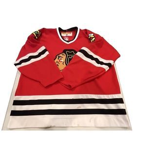 Vintage 2000s Chicago Blackhawks NHL KOHO Home Red Jersey Mens‎ XL